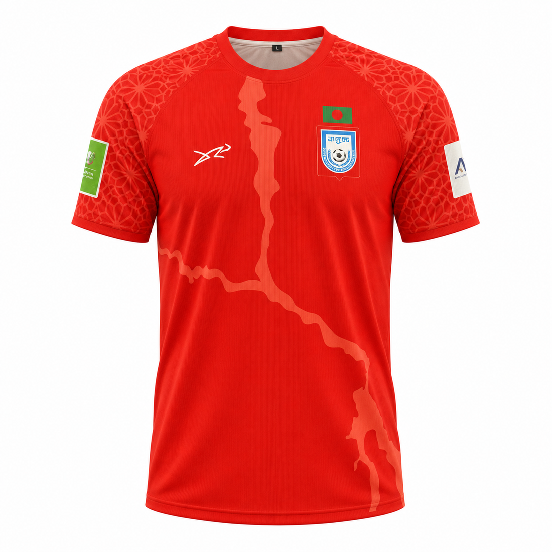 Bangladesh National Team Away Jersey, red, front view