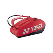 Yonex Pro Badminton/Tennis Bag 92429, Scarlet - front view
