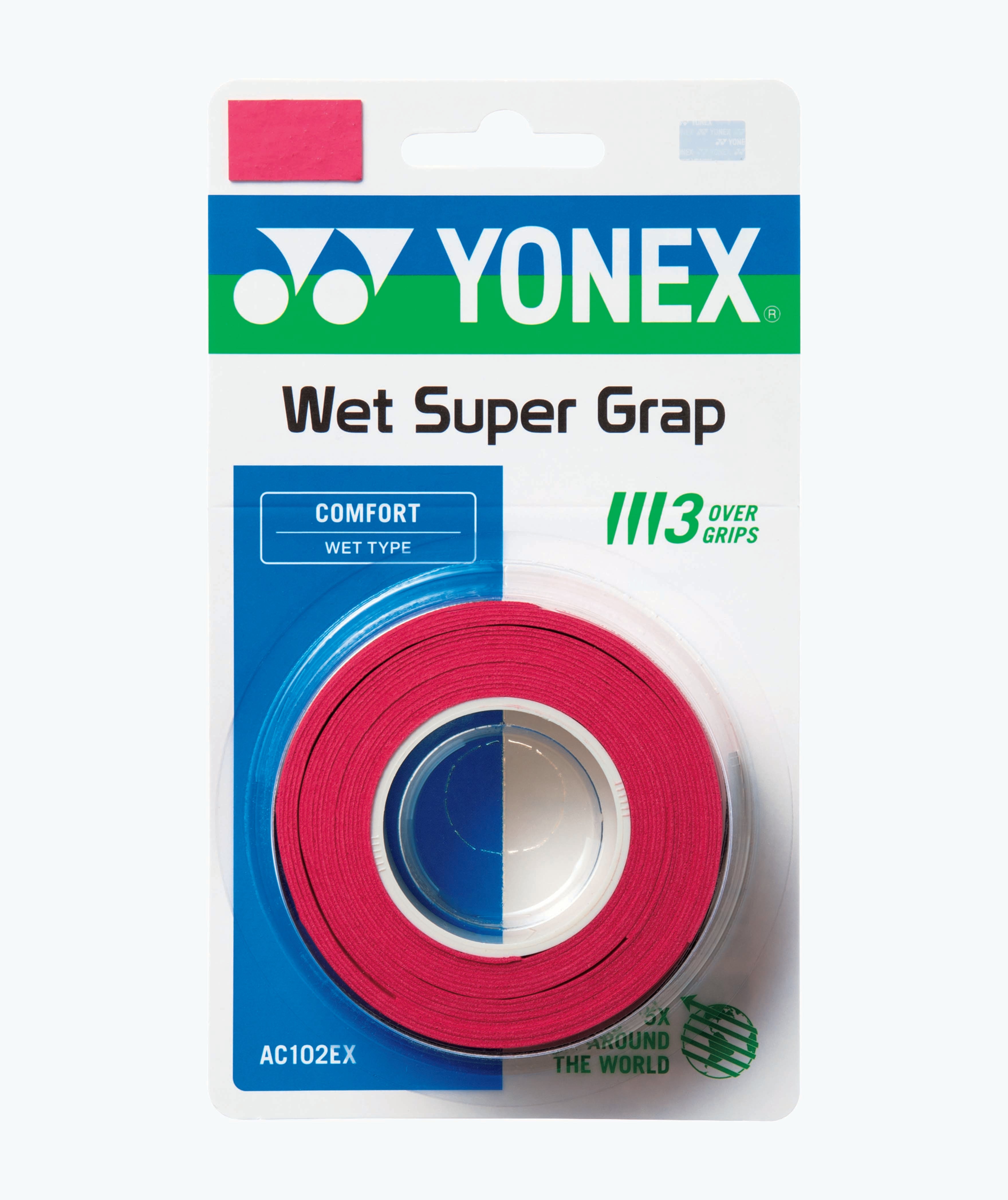 Yonex AC102EX Wet Super Grap - Wine Red