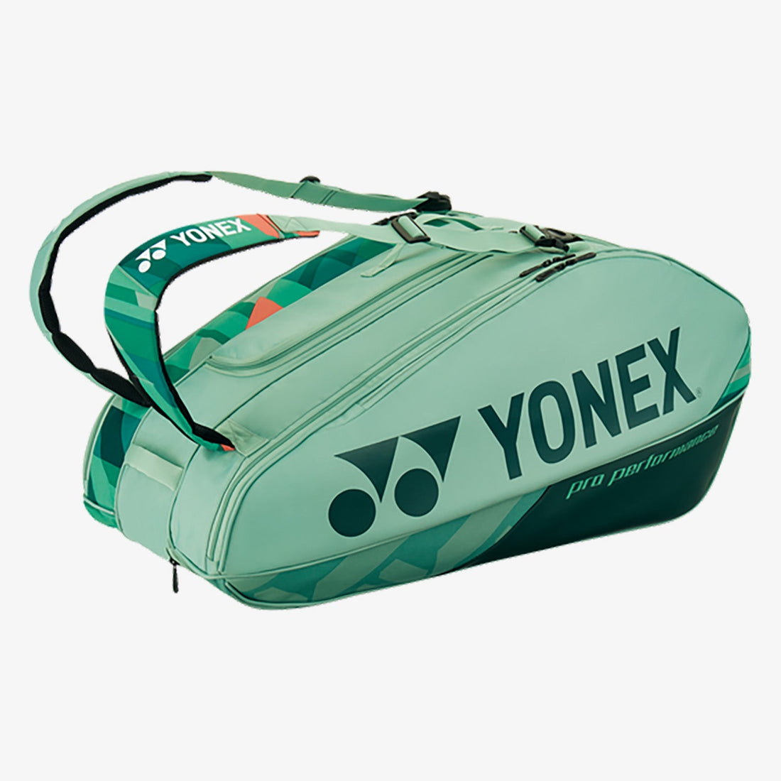 Yonex Pro Badminton/Tennis Bag 92429, Olive Green - detail view
