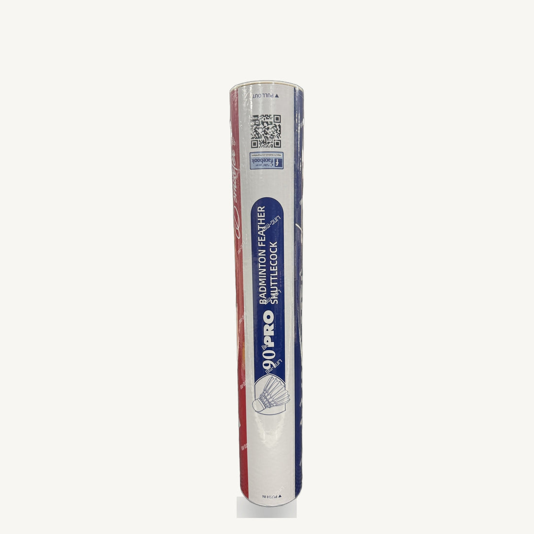 Ling-Mei 90 Pro Badminton Feather Shuttlecock - tube label detail
